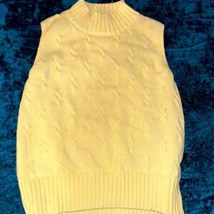 Talbots CONVERTIBLE COWL-NECK CABLE KNIT VEST